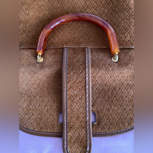 Etra Suede Leather hand bag - Picture 6 of 15
